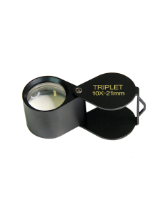 saxon 10x Metal Loupe Jeweller Magnifier Black (21mm)