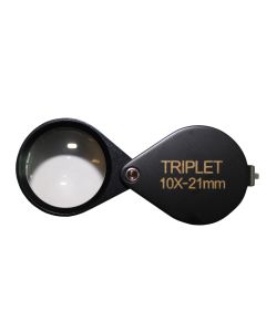 saxon 10x Metal Loupe Jeweller Magnifier Black (21mm)