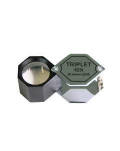saxon 10x Metal Loupe Jeweller Magnifier Silver (20.5mm)