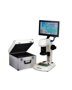 saxon 9" LCD Digital Stereo Microscope 8x-514x with Dual Speed Focuser