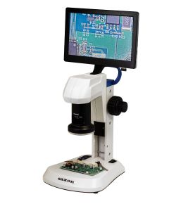 saxon 9" LCD Digital Stereo Microscope 8x-514x with Dual Speed Focuser