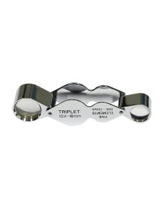 saxon Metal Loupe Dual Jeweller Magnifier - 10x/20x with 18mm/10mm