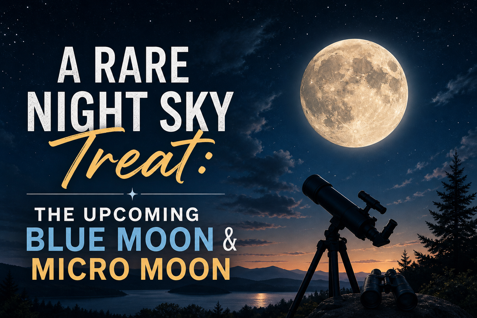 A Rare Night Sky Treat: The Upcoming Blue Moon & Micro Moon